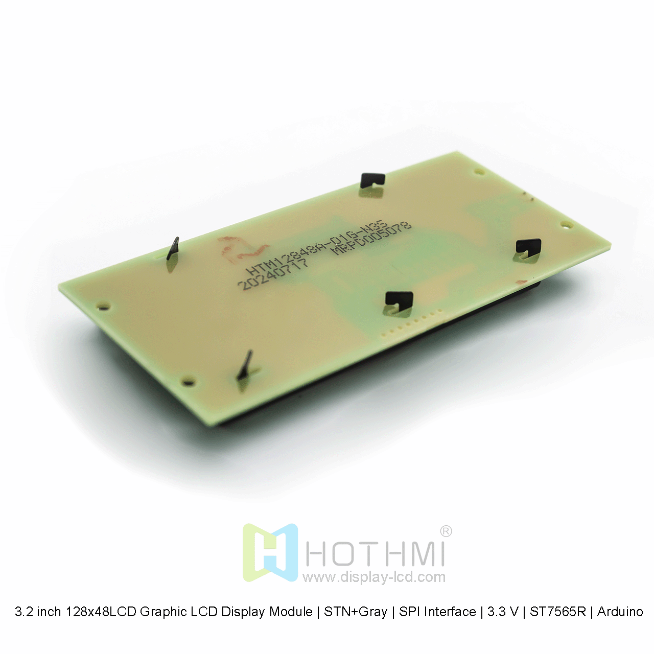 3.2寸128x48LCD 图形液晶显示模组 | STN+灰 | 3.3 V | ST7565R | Arduino 