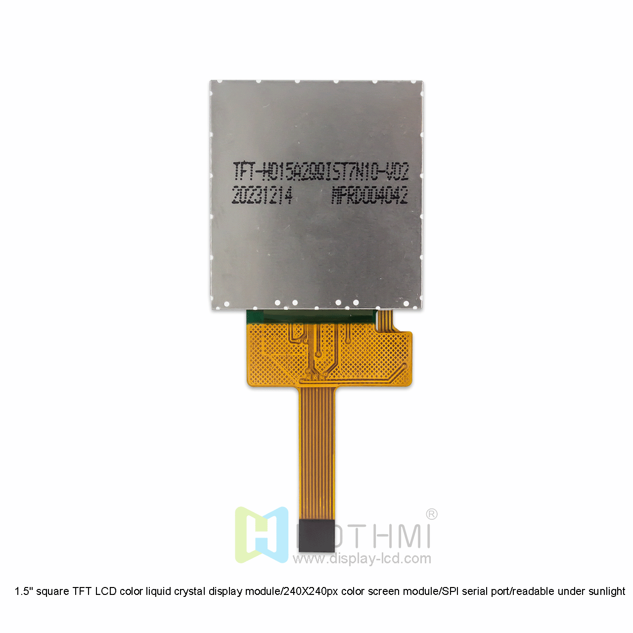 1.54英寸TFT LCD显示模块 | 240X240方形面板适用于可穿戴设备