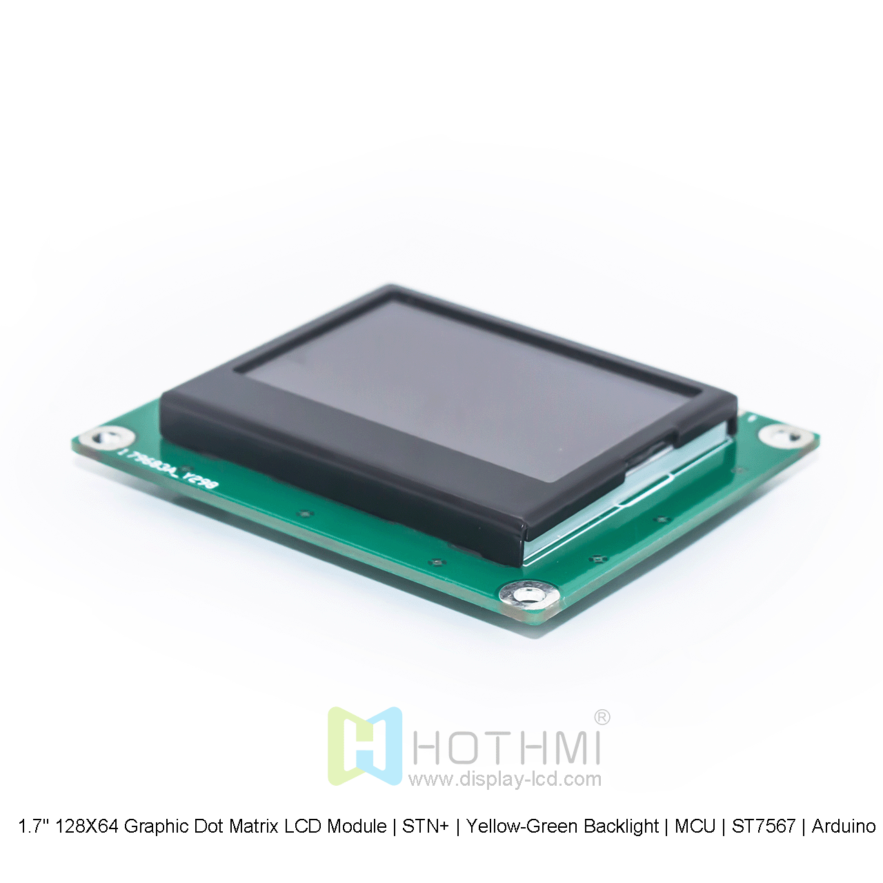 1.7寸128X64 图形点阵液晶模块| STN+ | 黄绿背光 | MCU | ST7567 | Arduino