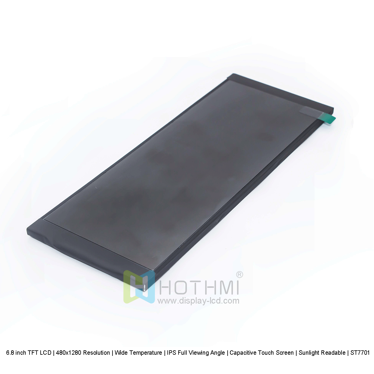 6.8 英寸 TFT LCD 显示屏 | 480x1280 分辨率阳光下可读
