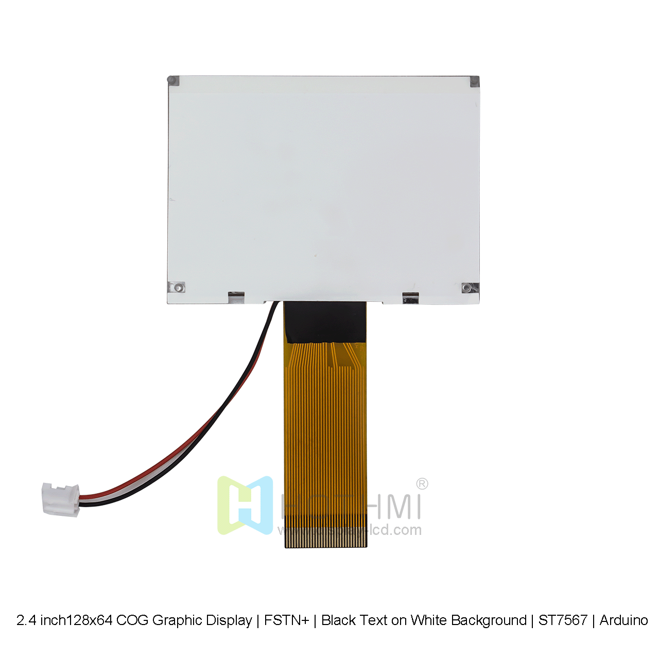 2.4寸128X64图形液晶COG|12864 COG 图形显示器 | FSTN+ | 白底黑字 | ST7567 | Arduino
