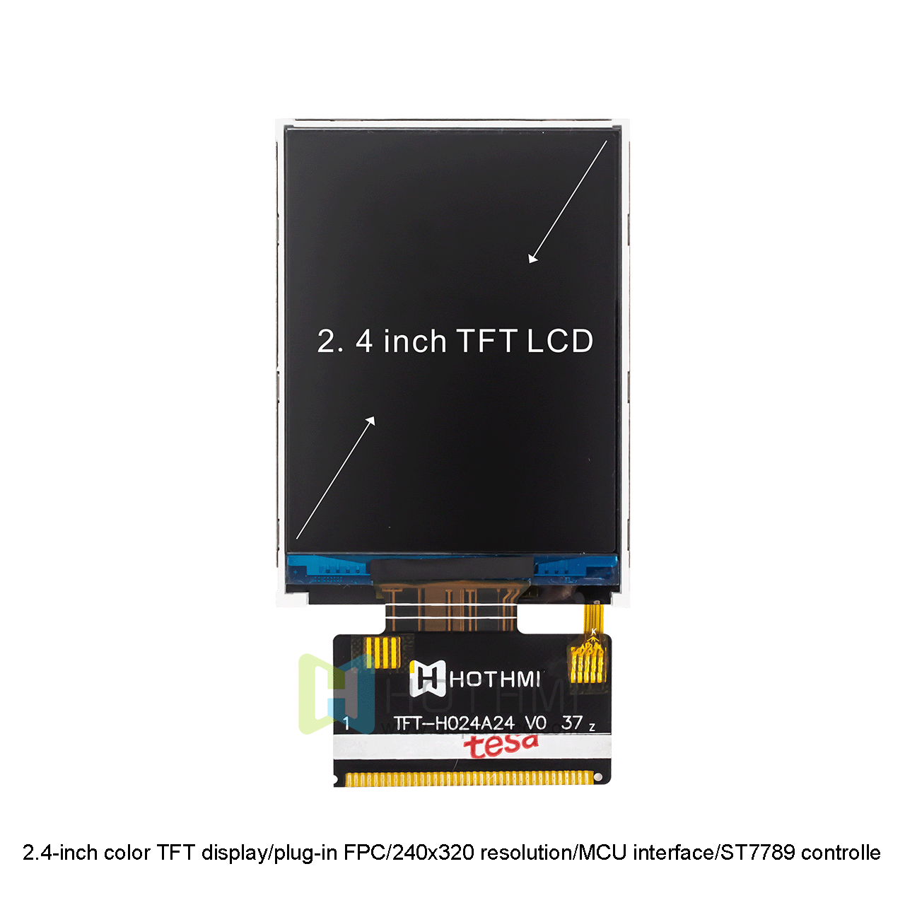 2.4英寸240x320分辨率TFT LCD显示模块 - ST7789控制器