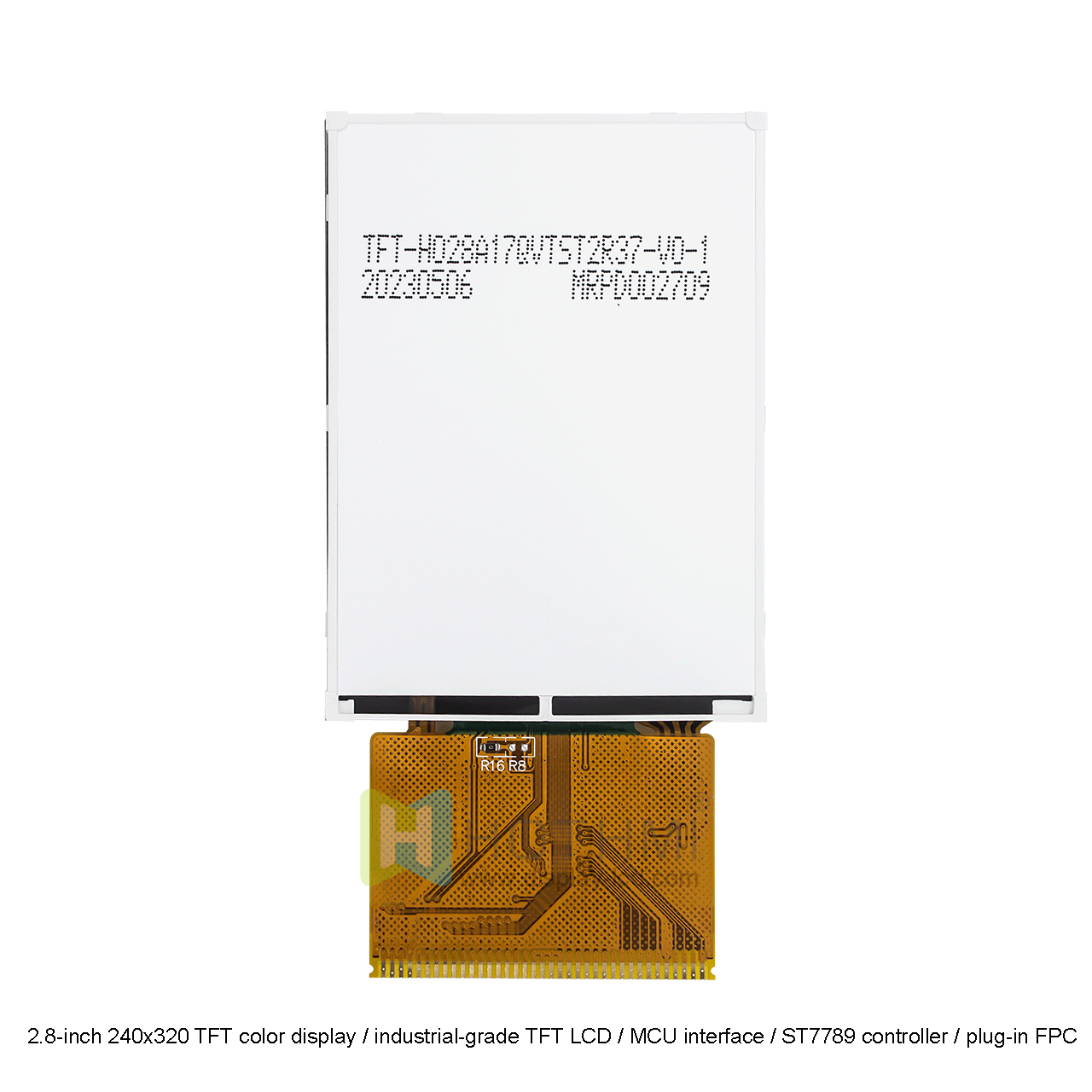 2.8英寸TFT显示屏，带电阻式触摸屏 | ST7789控制器