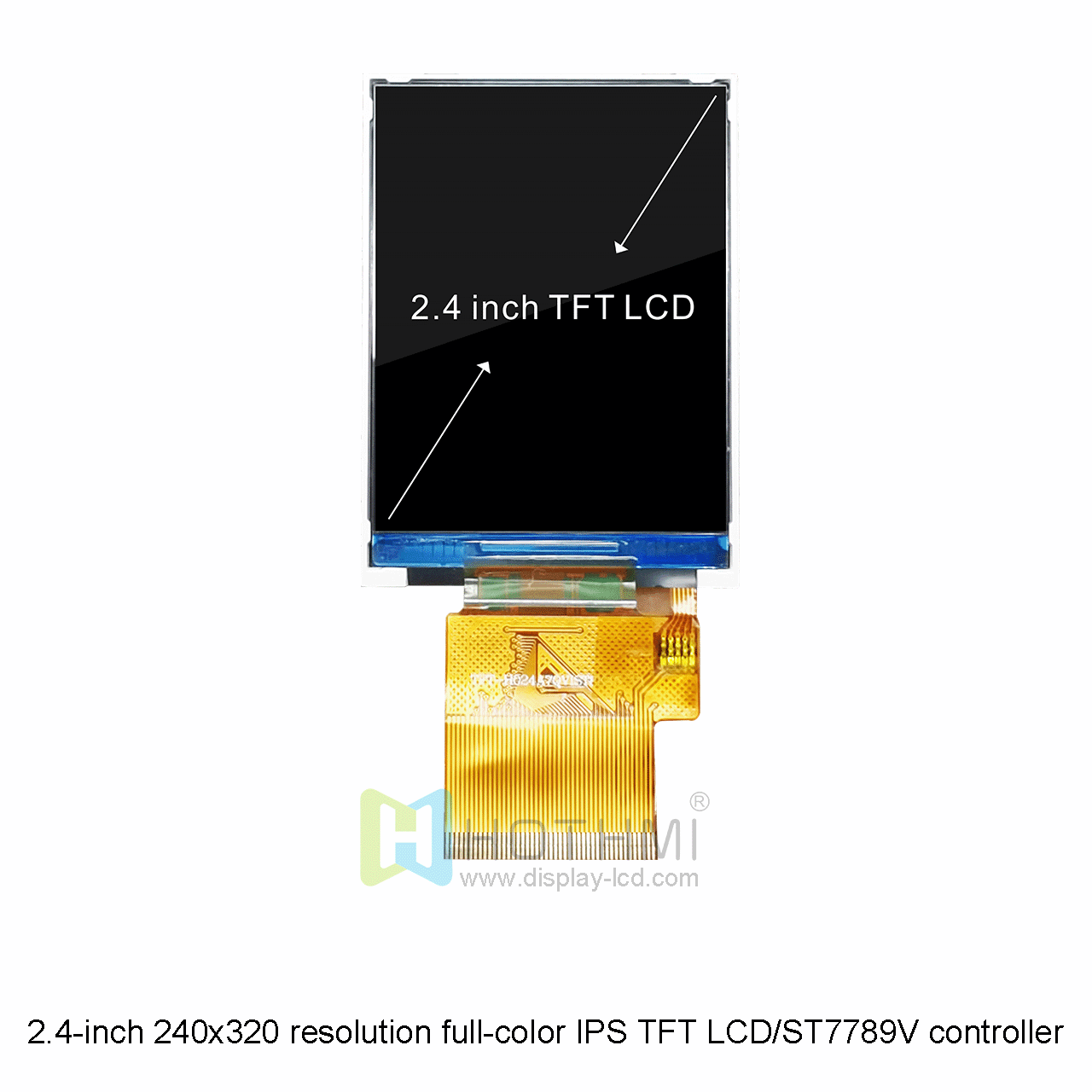 高亮度 2.4 英寸 IPS TFT LCD 显示屏 | 带 ST7789V 控制器