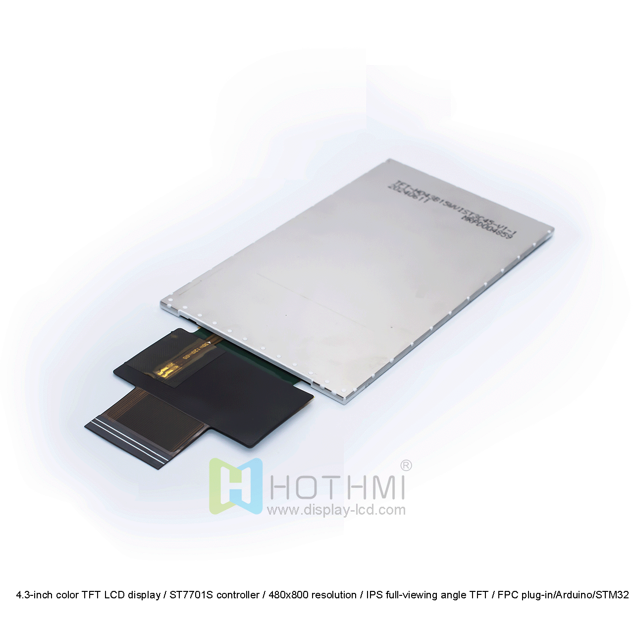 4.3英寸480x800 TFT液晶显示器，带ST7701S控制器