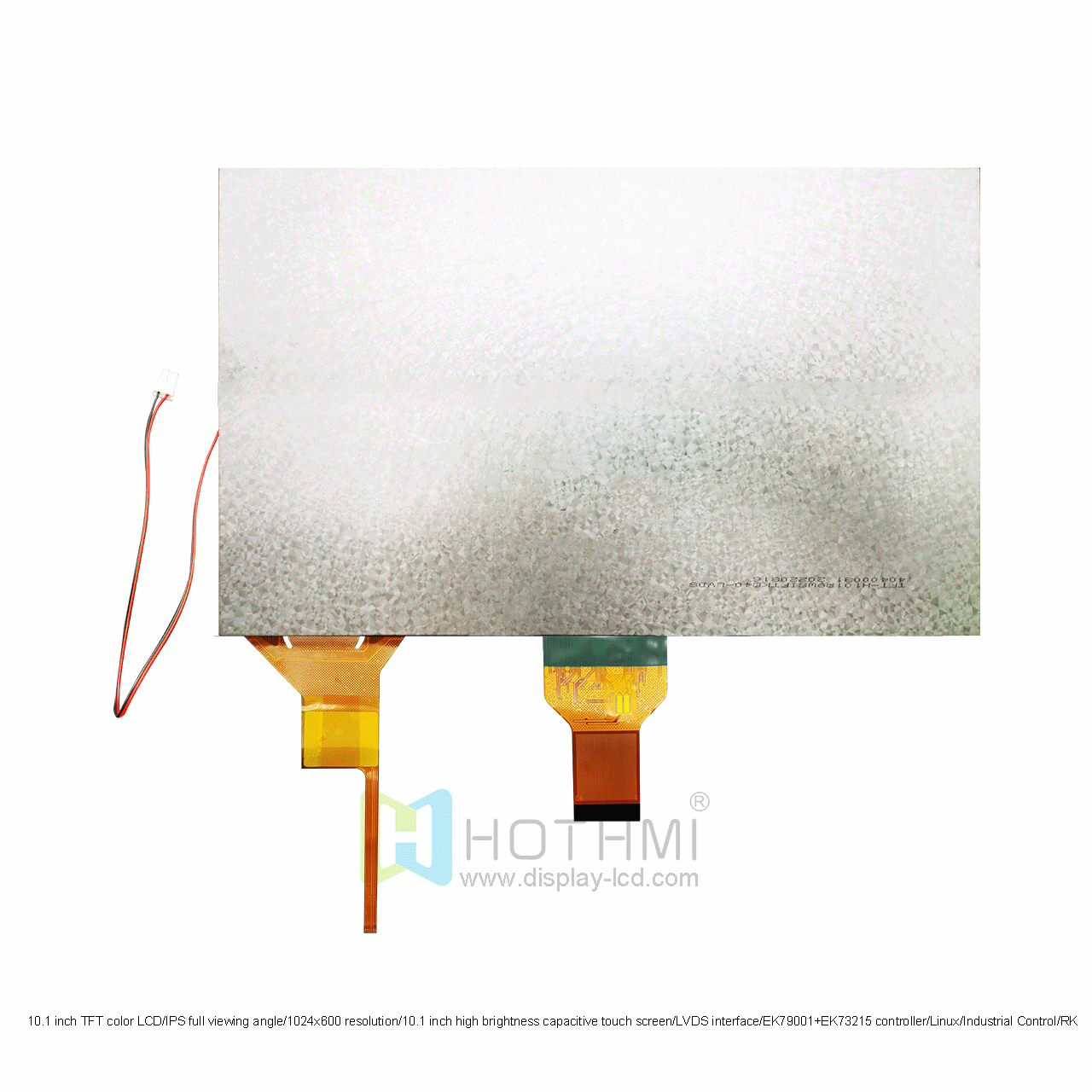 10.1 英寸高亮度 TFT LCD 带 CTP | 1024x600 分辨率 LVDS 接口