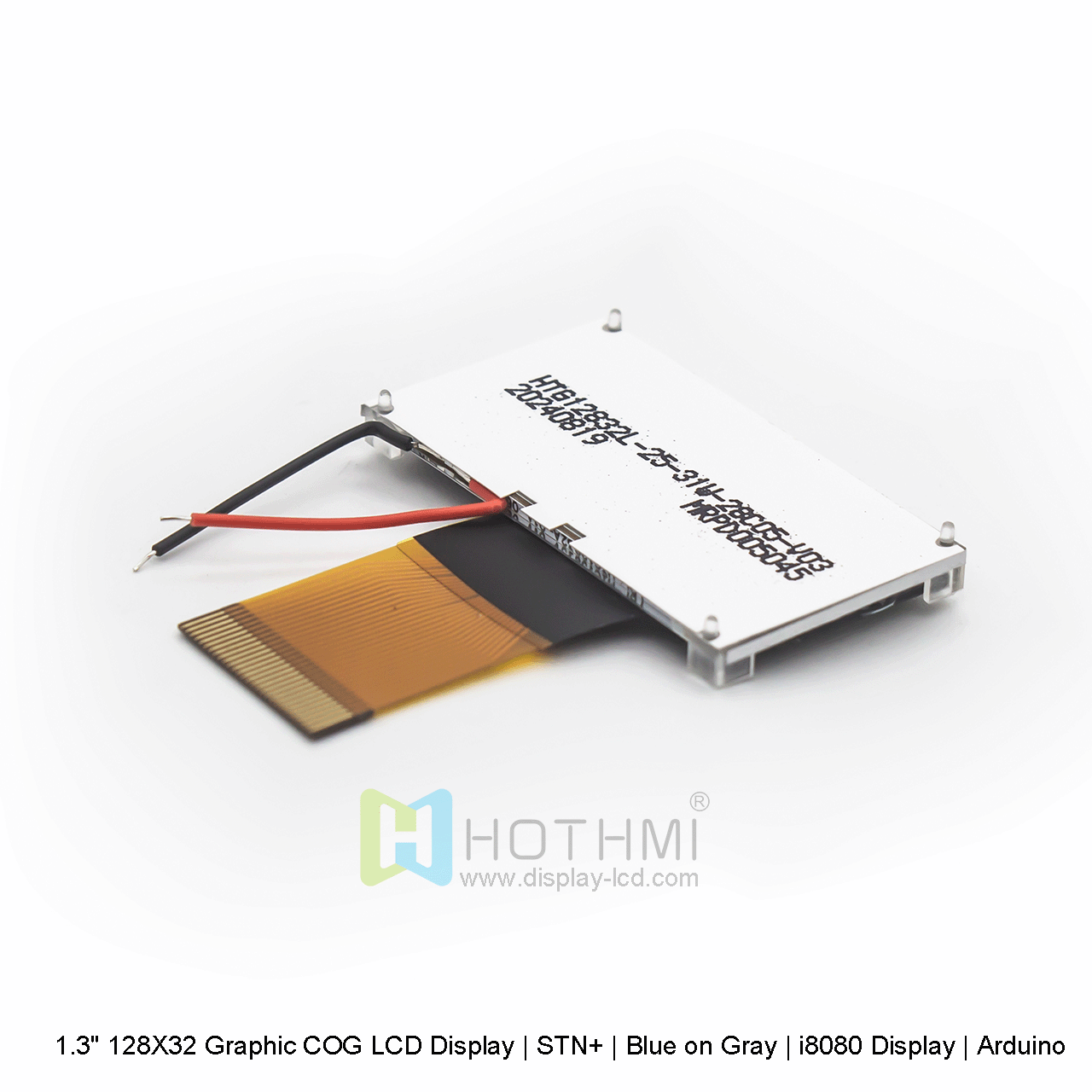 图形 COG 液晶显示屏 1.3寸 128X32| STN + 灰底蓝字 Arduino