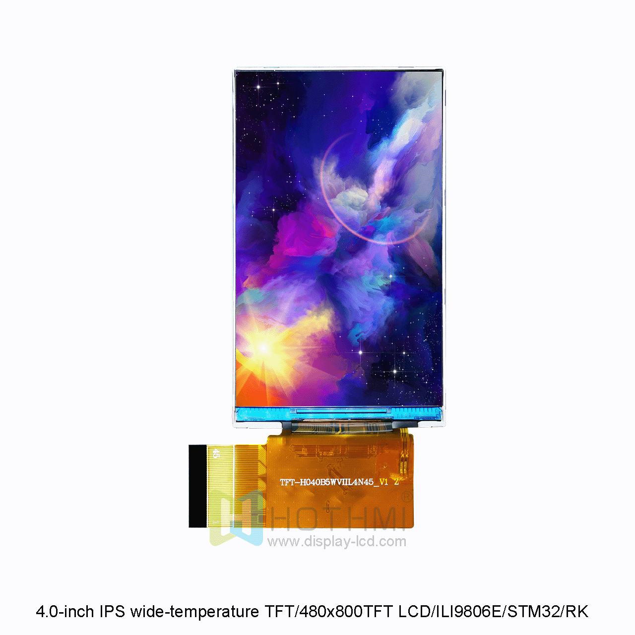 4 Inch TFT LCD Display | 480x800 Resolution With ILI9806E Driver IC 