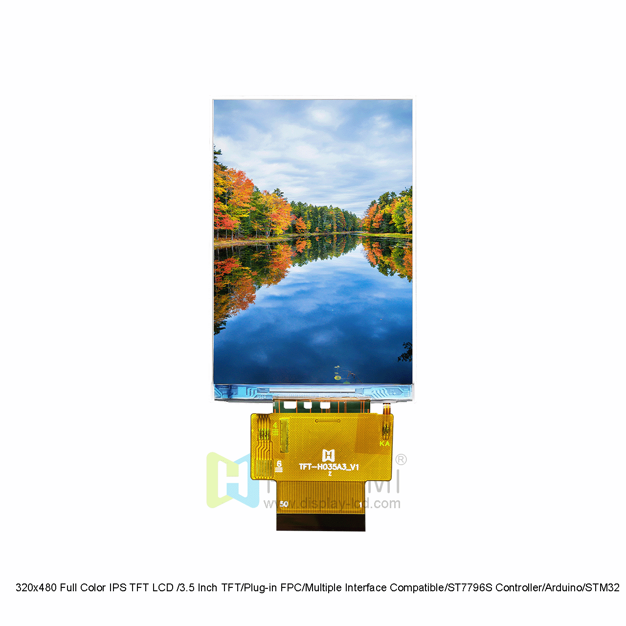 3.5英寸320x480 IPS TFT LCD -ST7796S控制器 -适用于Arduino