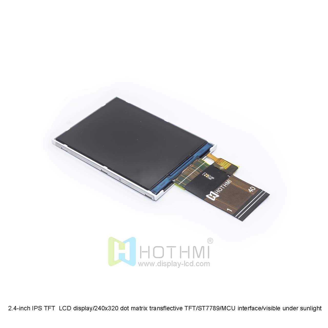 2.4 英寸半透半反射式 TFT LCD 显示屏 | 240x320 阳光下可读