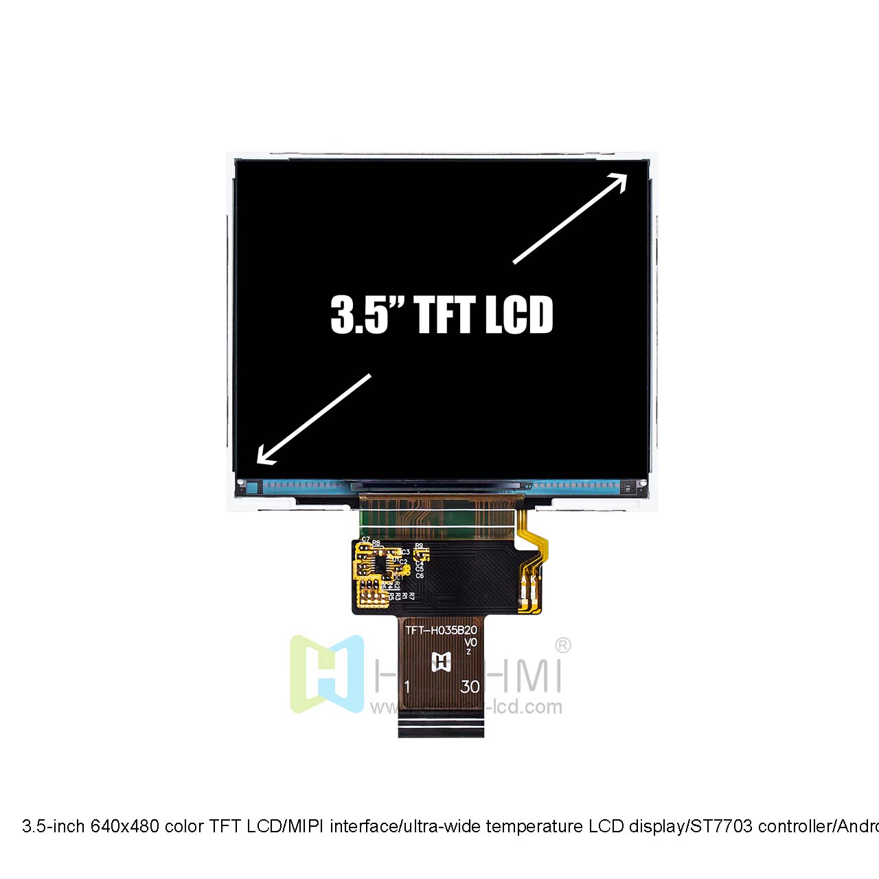 3.5 英寸 640x480 TFT LCD | MIPI 接口，带 ST7703 驱动 IC