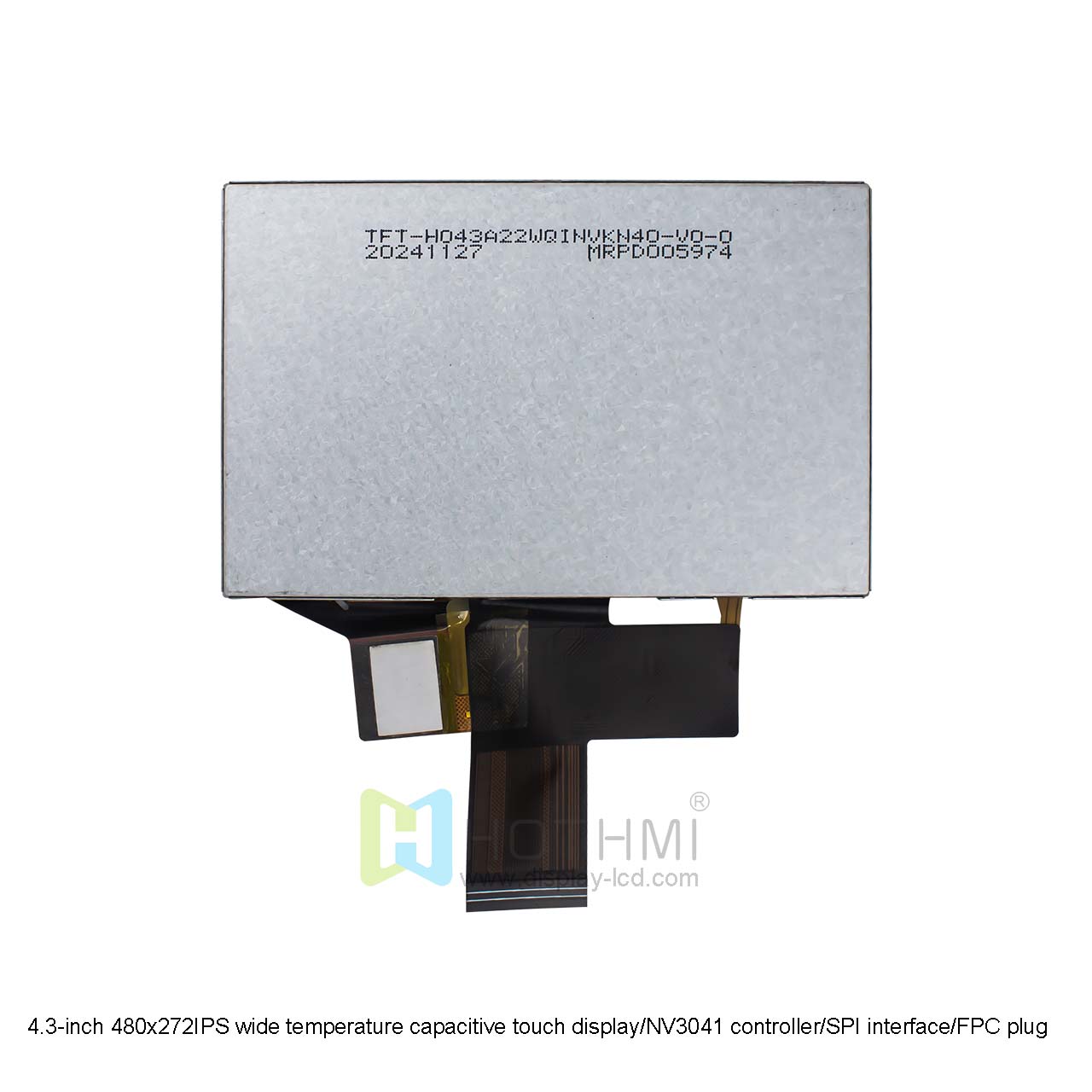 4.3寸电容式触摸显示屏 | 480x272 IPS LCD 适用于 Arduino