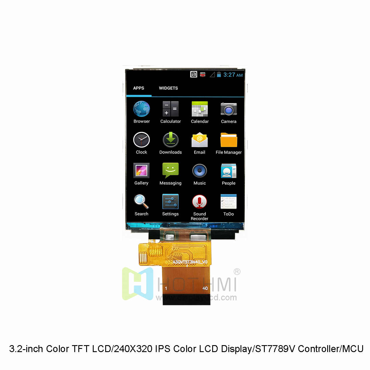 3.2 英寸 240x320 TFT LCD 显示屏，带 ST7789V 驱动 IC