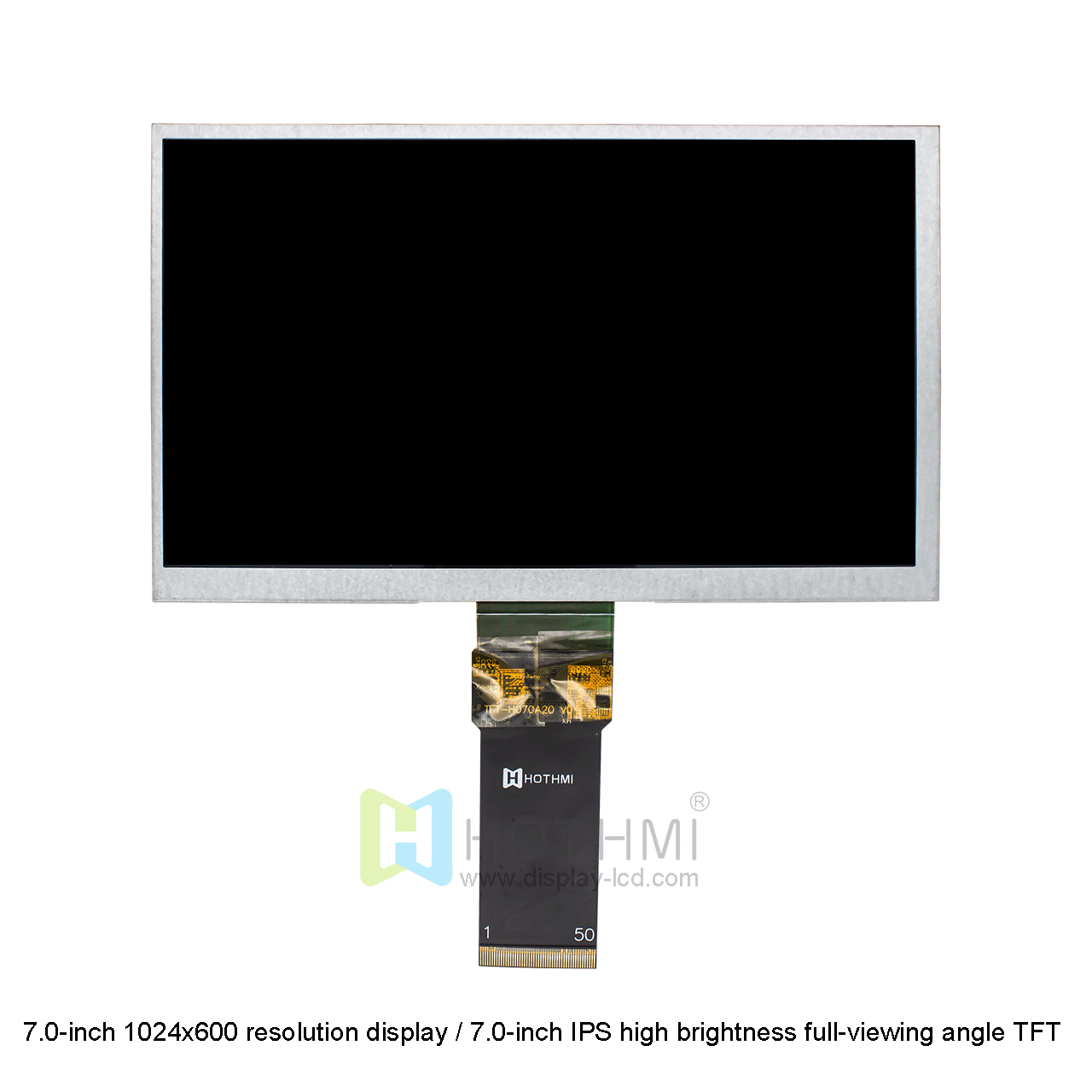 7.0 英寸 IPS TFT LCD 显示屏，阳光下可读