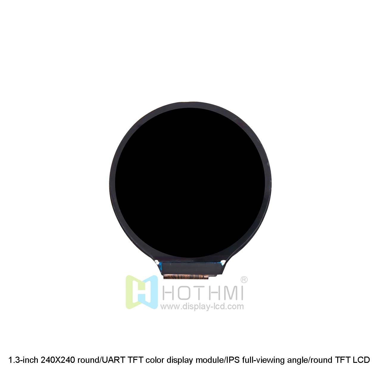 1.3寸圆形TFT模块|240X240 UART智能TFT