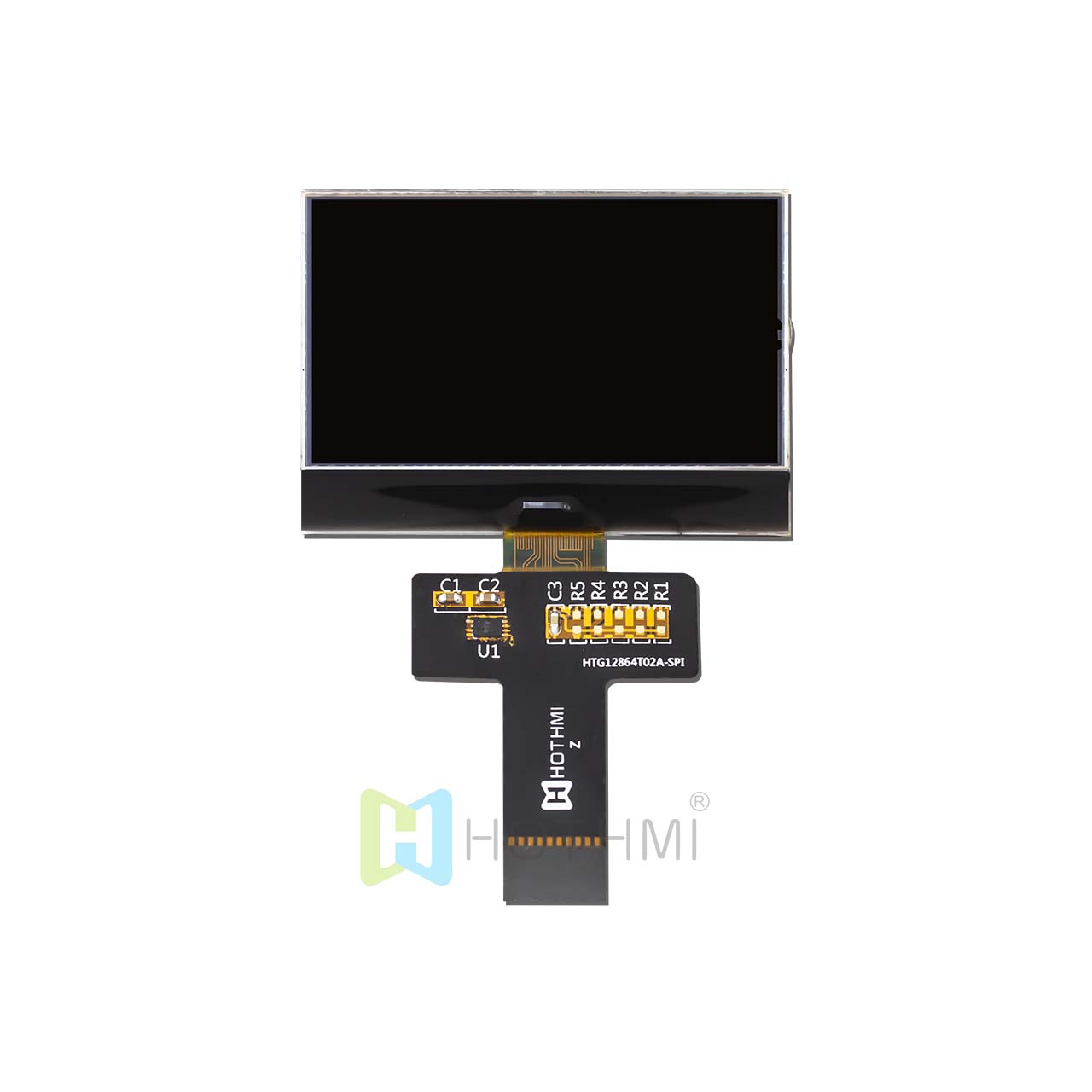 图形 COG 2.2 英寸 128x64  | DFSTN- | 黑底白字 |  SPI | ST7567 | Arduino