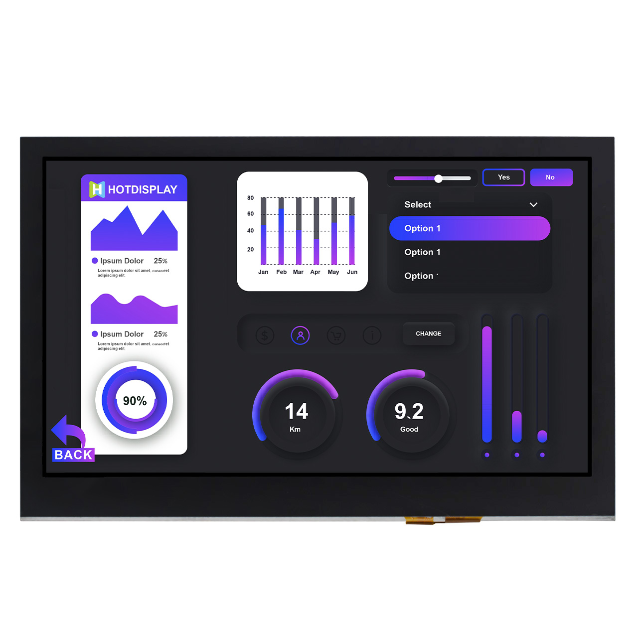 5 寸 TFT 液晶屏 | 480x272 电容式触摸显示屏 | NV3041