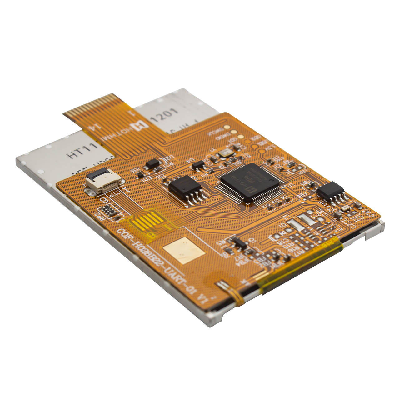 2.8"TFT LCD 显示屏 | 240x320 UART HMI 电容式显示屏 | FPC 上的芯片