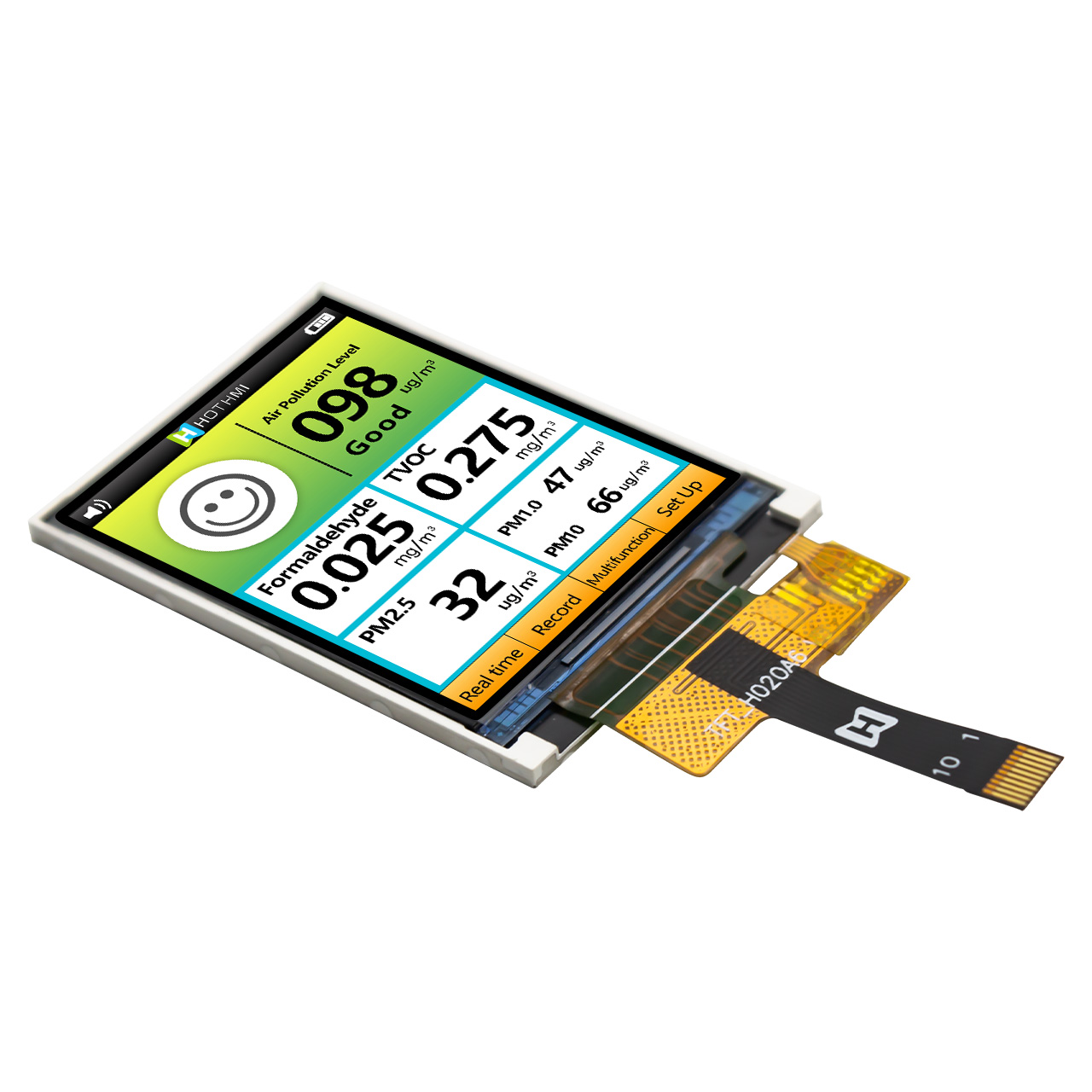 2.0 英寸 TFT LCD 显示屏 | 240x320 像素 | 串行 SPI 接口 | 10 针 FFC ZIF 连接