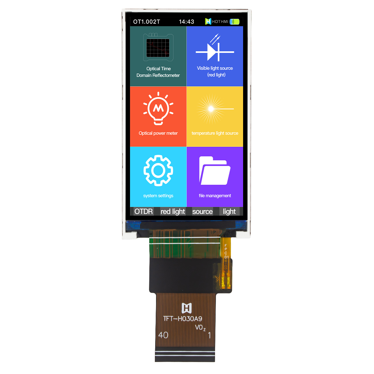 3.0 英寸 TFT LCD 显示屏 | 360x640 分辨率，带 RGB 接口