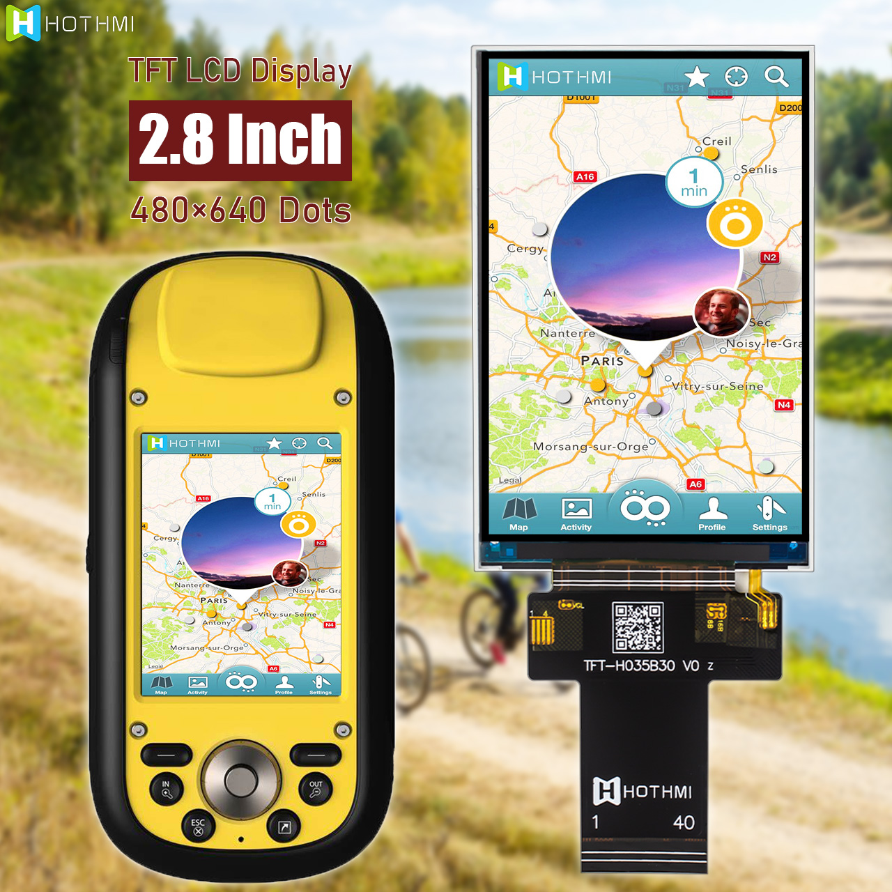 3.5寸TFT彩色显示屏 | 320x480 LCD 显示屏 | ST7796控制器