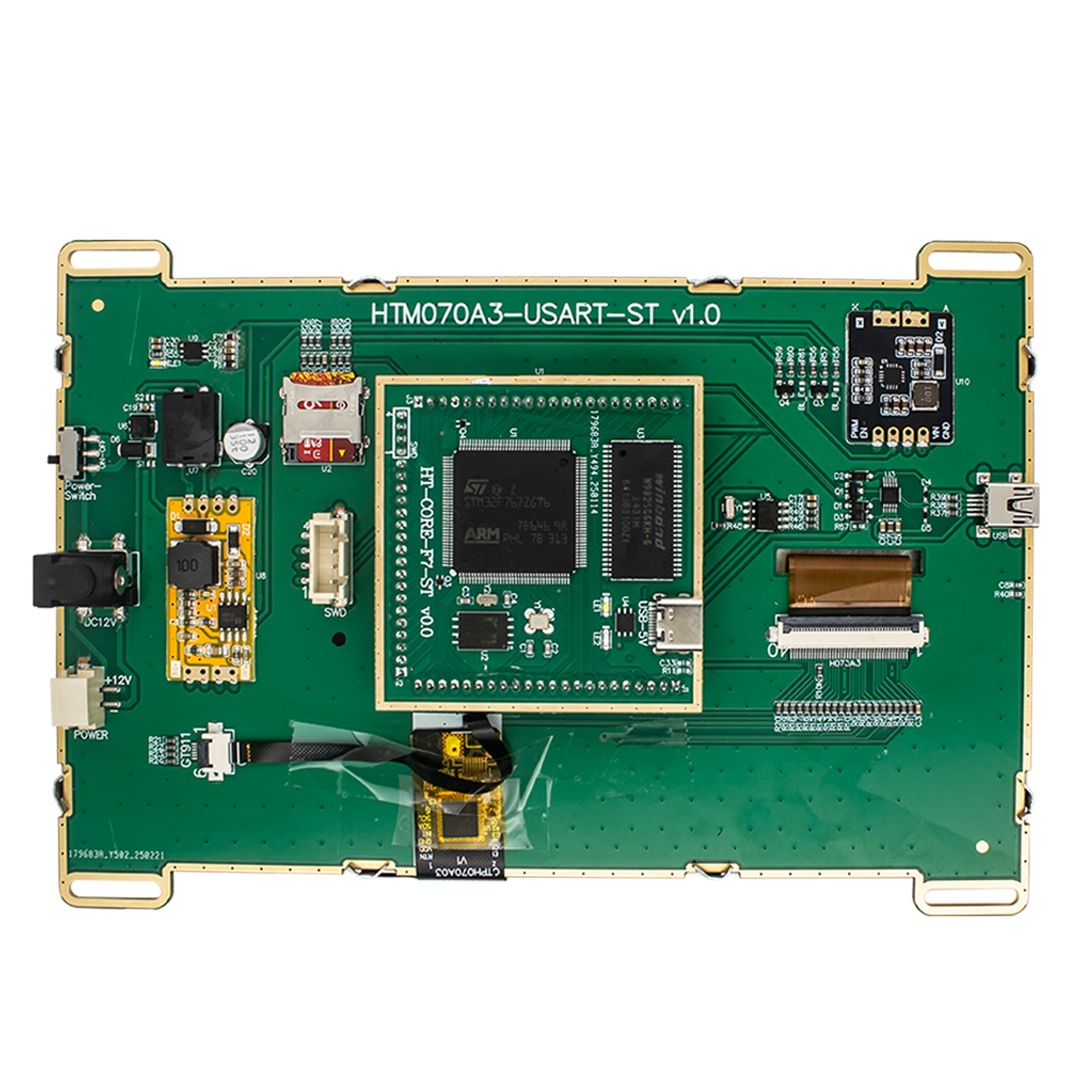 7英寸800x480电容式触摸液晶显示模块 | STM32控制器