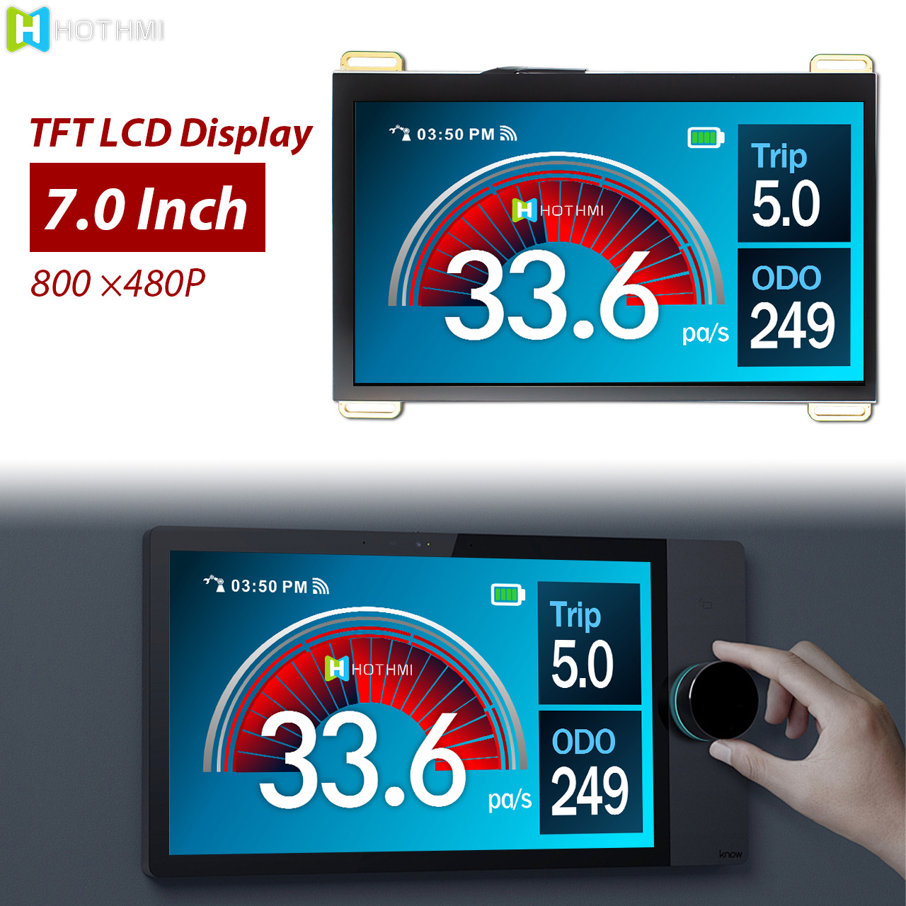 7英寸800x480电容式触摸液晶显示模块 | STM32控制器