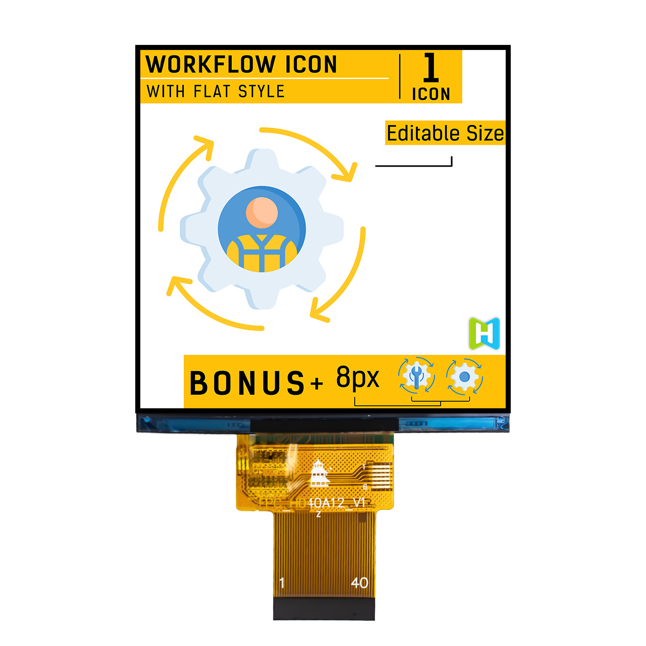 4寸TFT LCD显示屏 | 320x320分辨率SPI接口