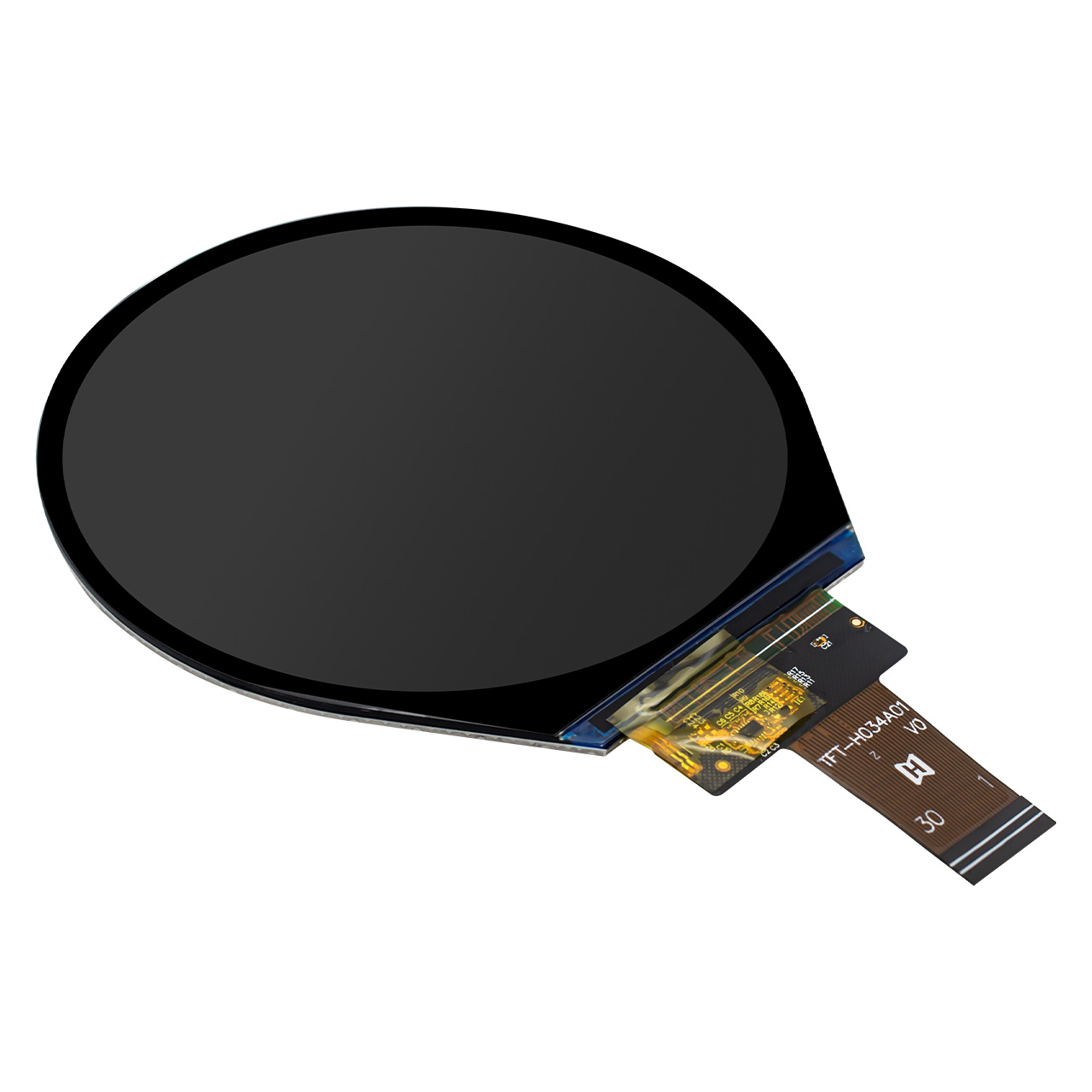 3.4 Inch Round TFT LCD Display With MIPI DSI Interface