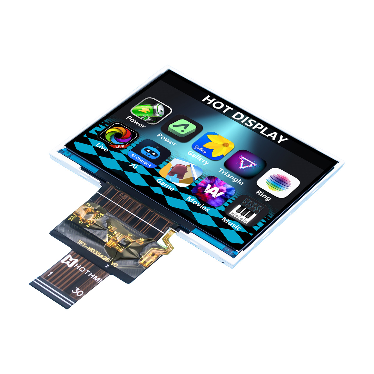 3.5寸TFT液晶显示屏 | 640x480 LVDS TFT LCD | IPS彩色显示屏