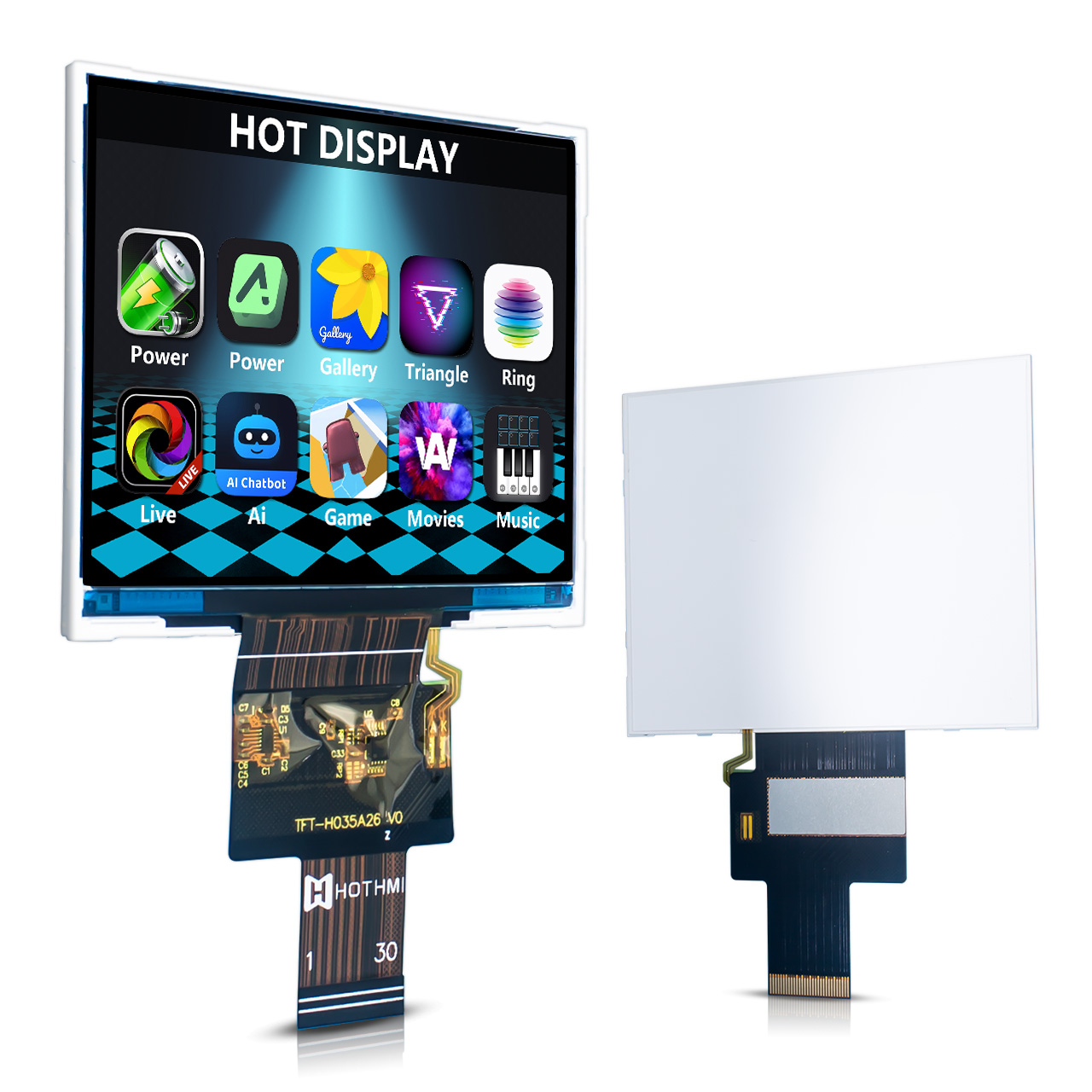 3.5寸TFT液晶显示屏 | 640x480 LVDS TFT LCD | IPS彩色显示屏