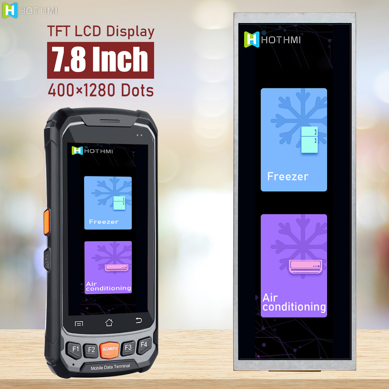 7.8寸TFT LCD显示屏 | 400x1280 MIPI DSI全彩显示模组