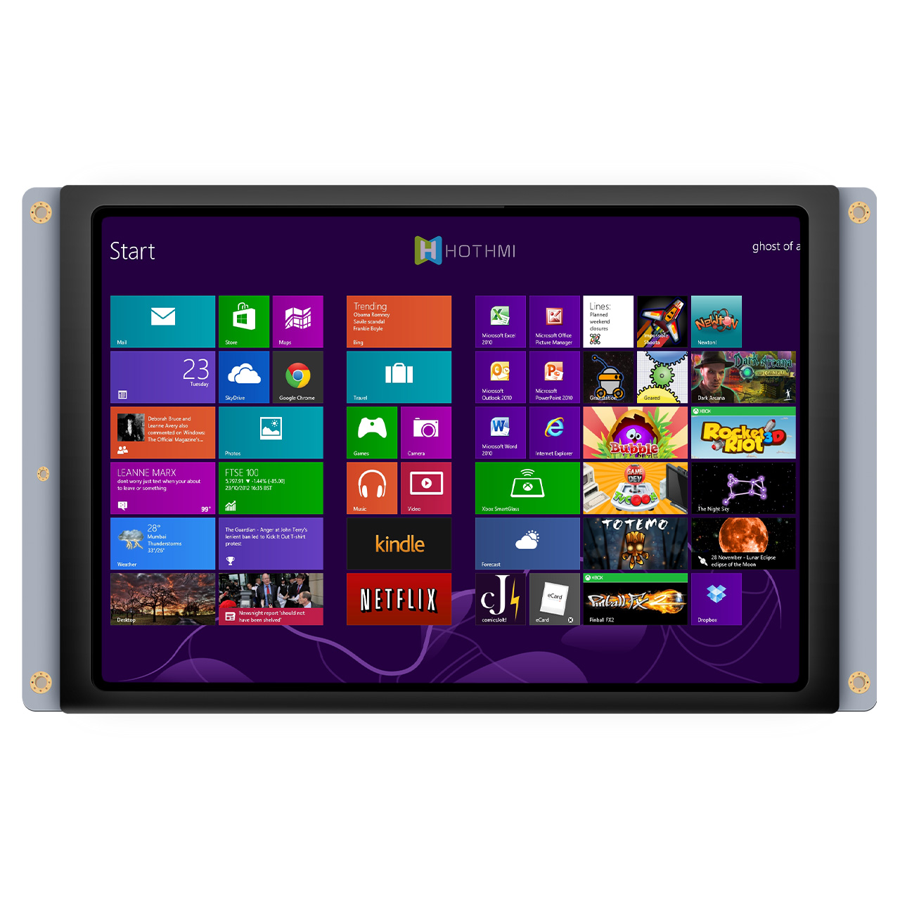 10.1寸TFT智能显示屏 | 1280x800 RS485 EZUI电容触控显示模组