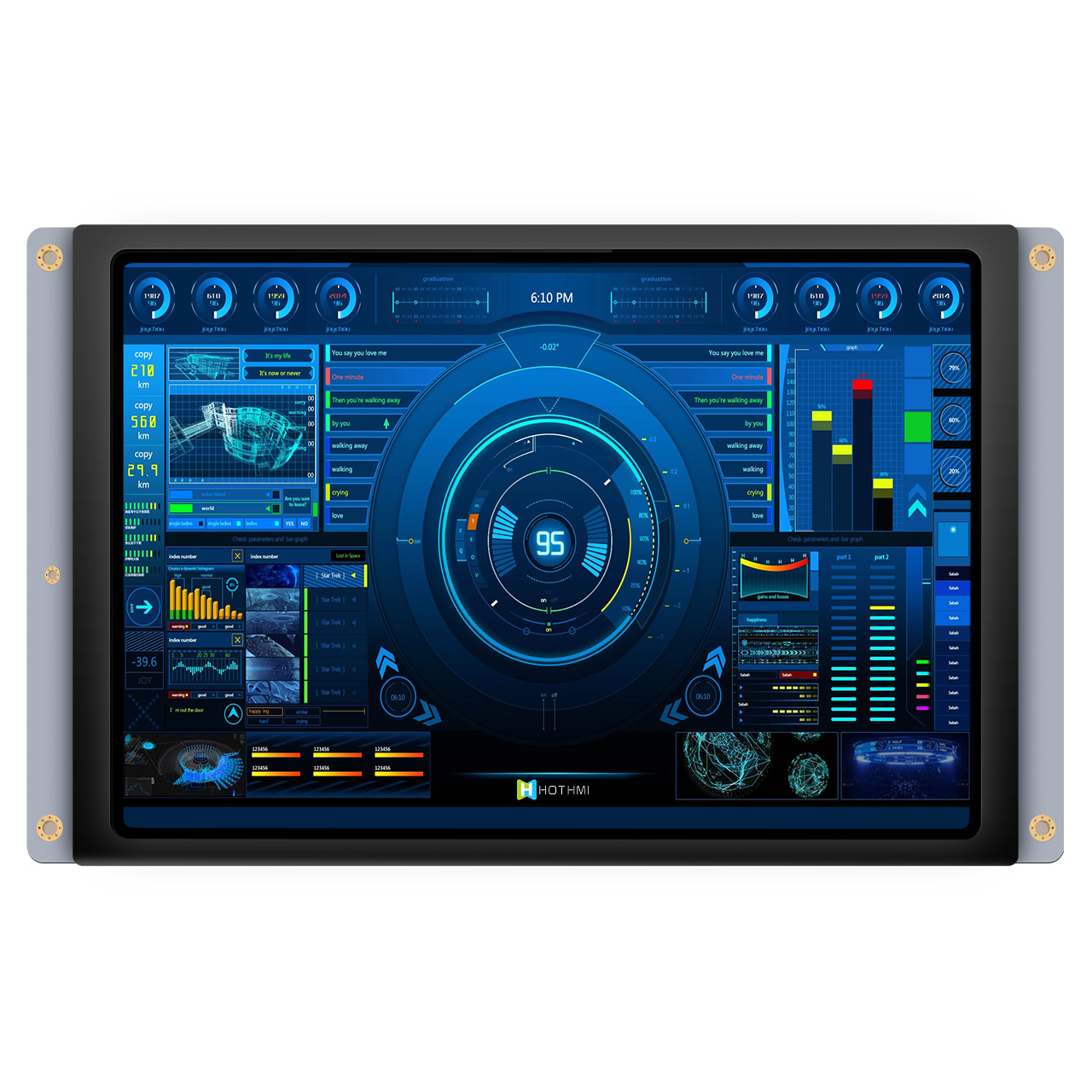 10.1寸TFT智能显示屏 | 1280x800 RS485 EZUI电容触控显示模组