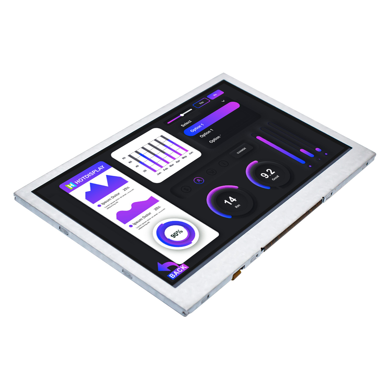 4.3 英寸智能 TFT 显示屏 | 800x480 分辨率阳光下可读