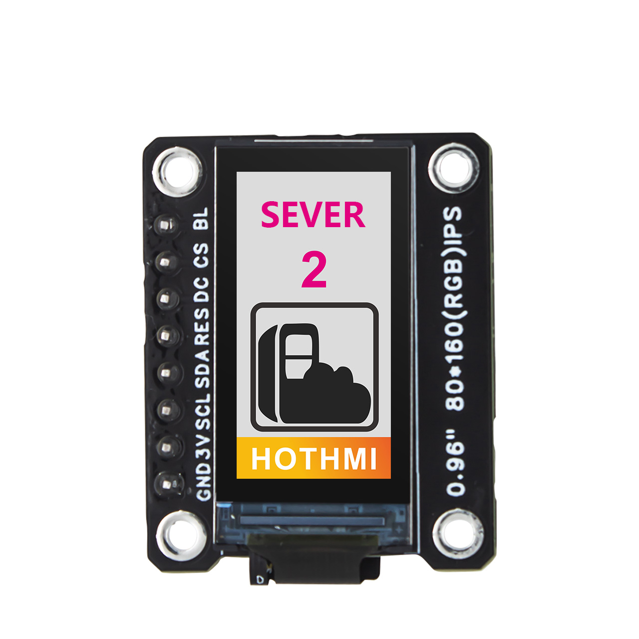 0.96寸TFT 模块-80x160 IPS 显示屏-ST7735S 控制器