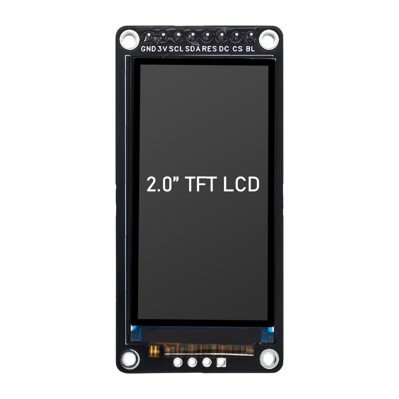 2.0寸TFT LCD模块-170x320 IPS 广视角显示屏-Arduino