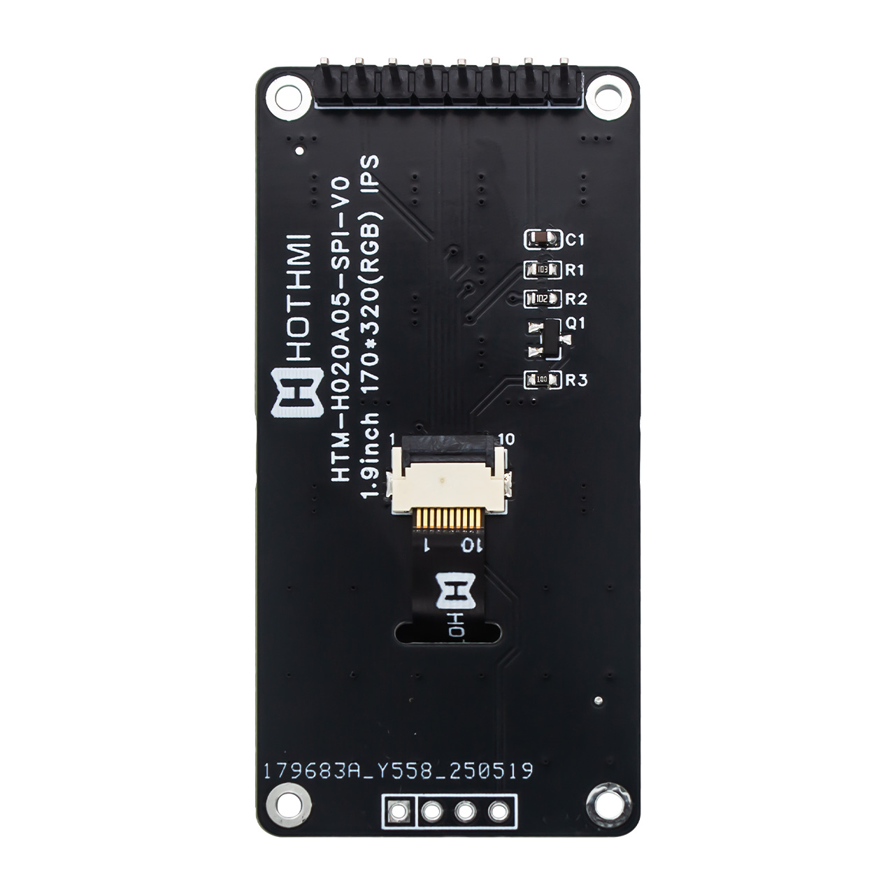 2.0寸TFT LCD模块-170x320 IPS 广视角显示屏-Arduino