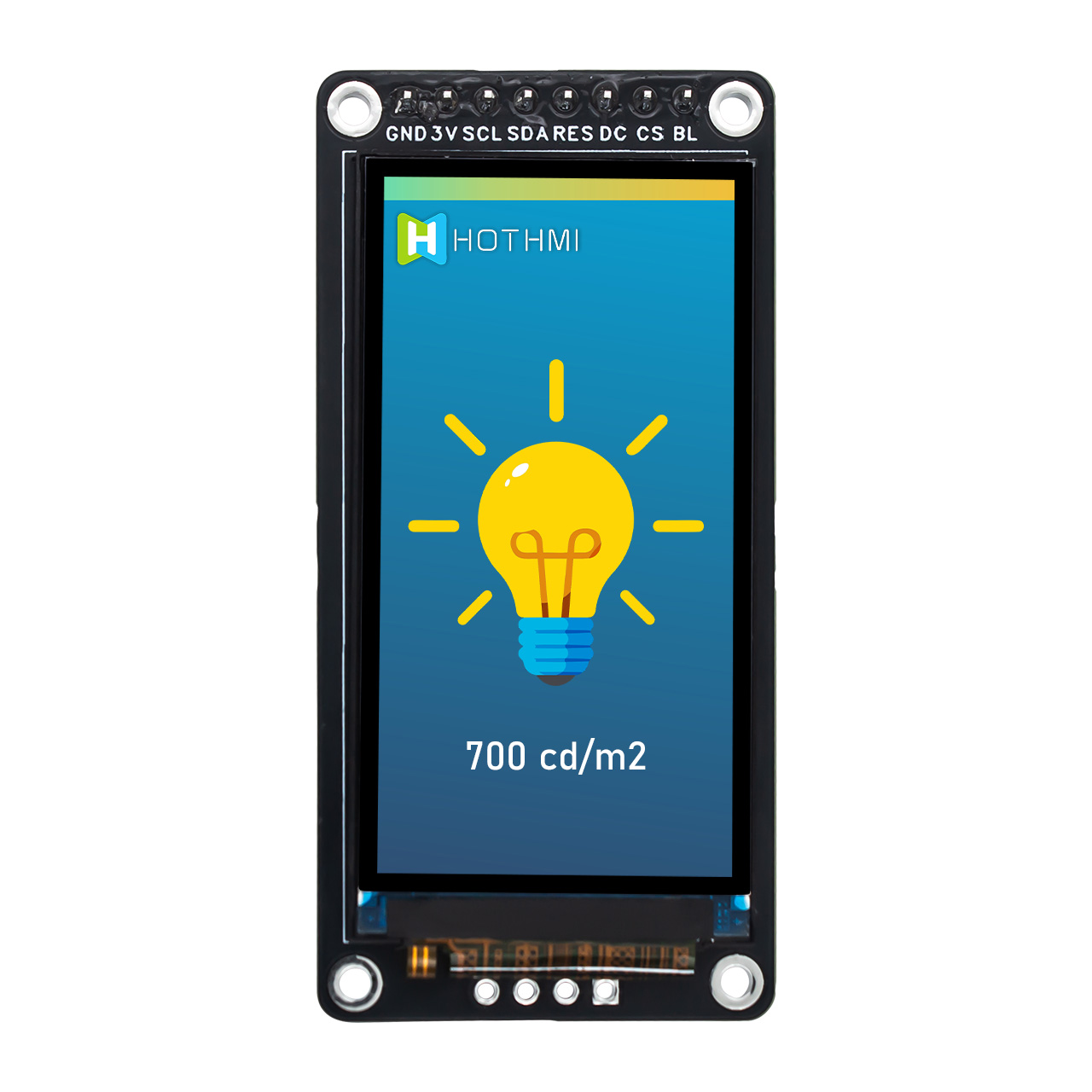 2.0寸TFT LCD模块-170x320 IPS 广视角显示屏-Arduino