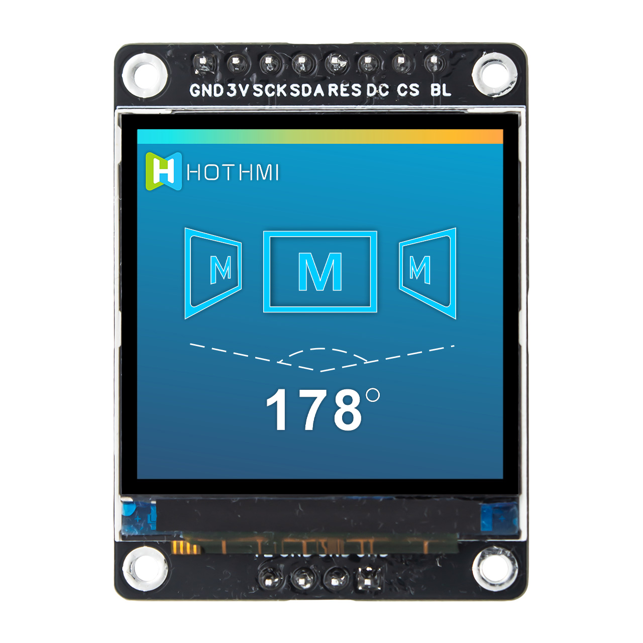 1.5寸TFT显示屏-240x240方形LCD显示屏-ST7789驱动板