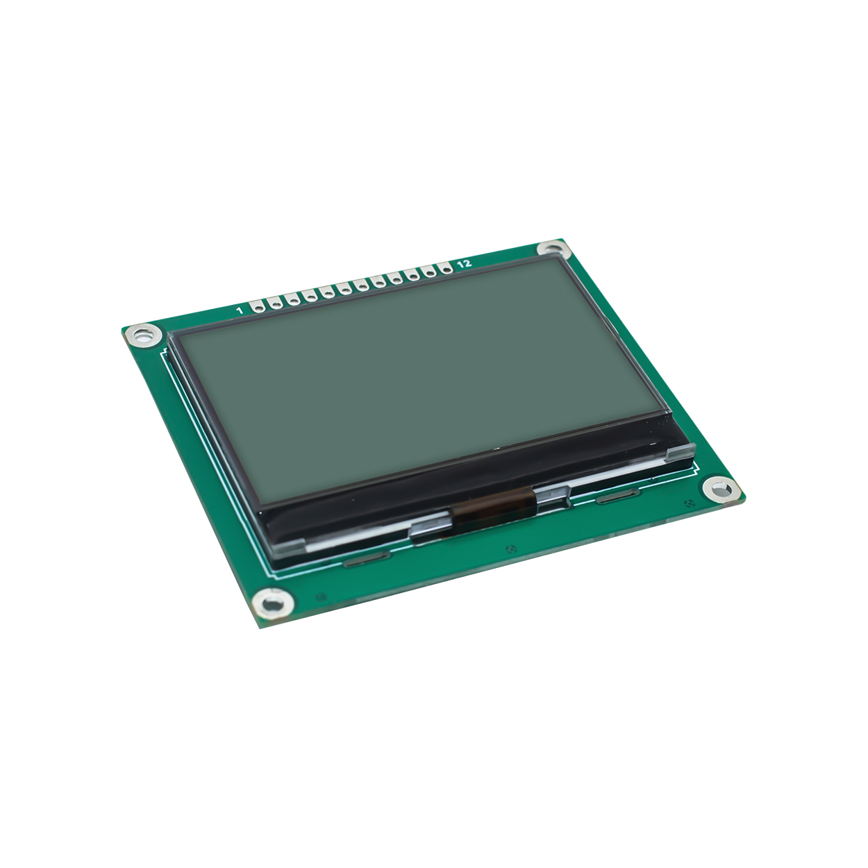 图形 LCD显示模组 | STN+| 2.4寸132x64 灰底蓝字| ST7567 | SPI | Arduino | 3.3V