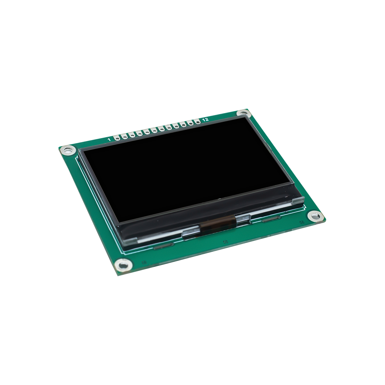 图形 LCD显示模组 | DFSTN-| 2.4寸132x64 黑底白字| ST7567 | SPI | Arduino | 3.3V