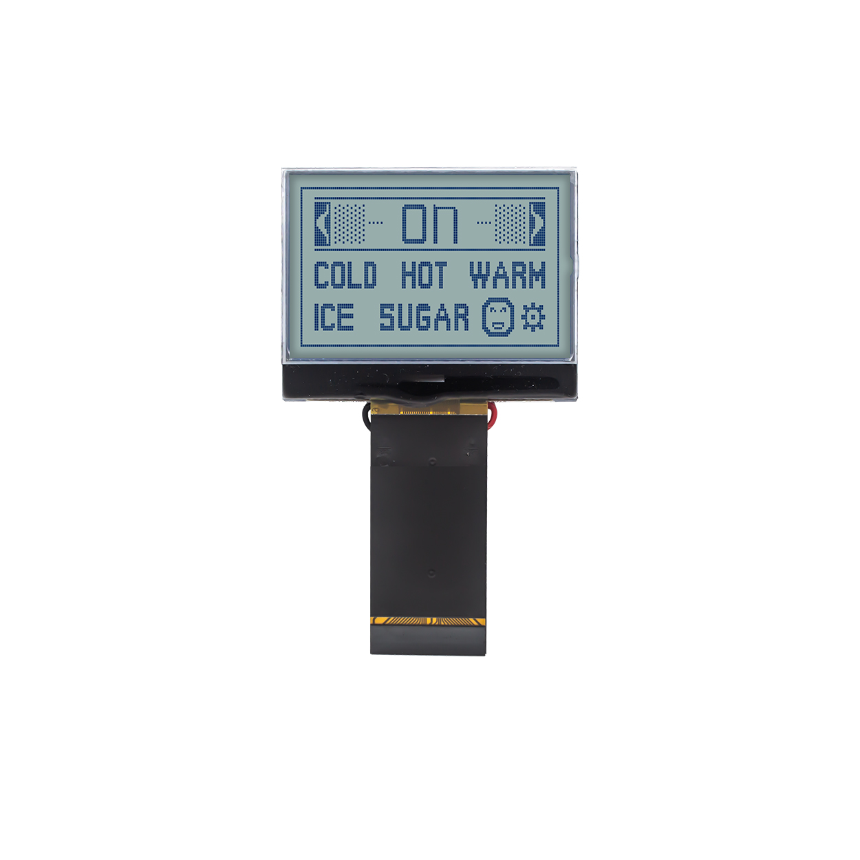 128x64 点阵1.5英寸COG LCD显示屏 | STN(+)灰底蓝字COG | ST7565R 3.3V