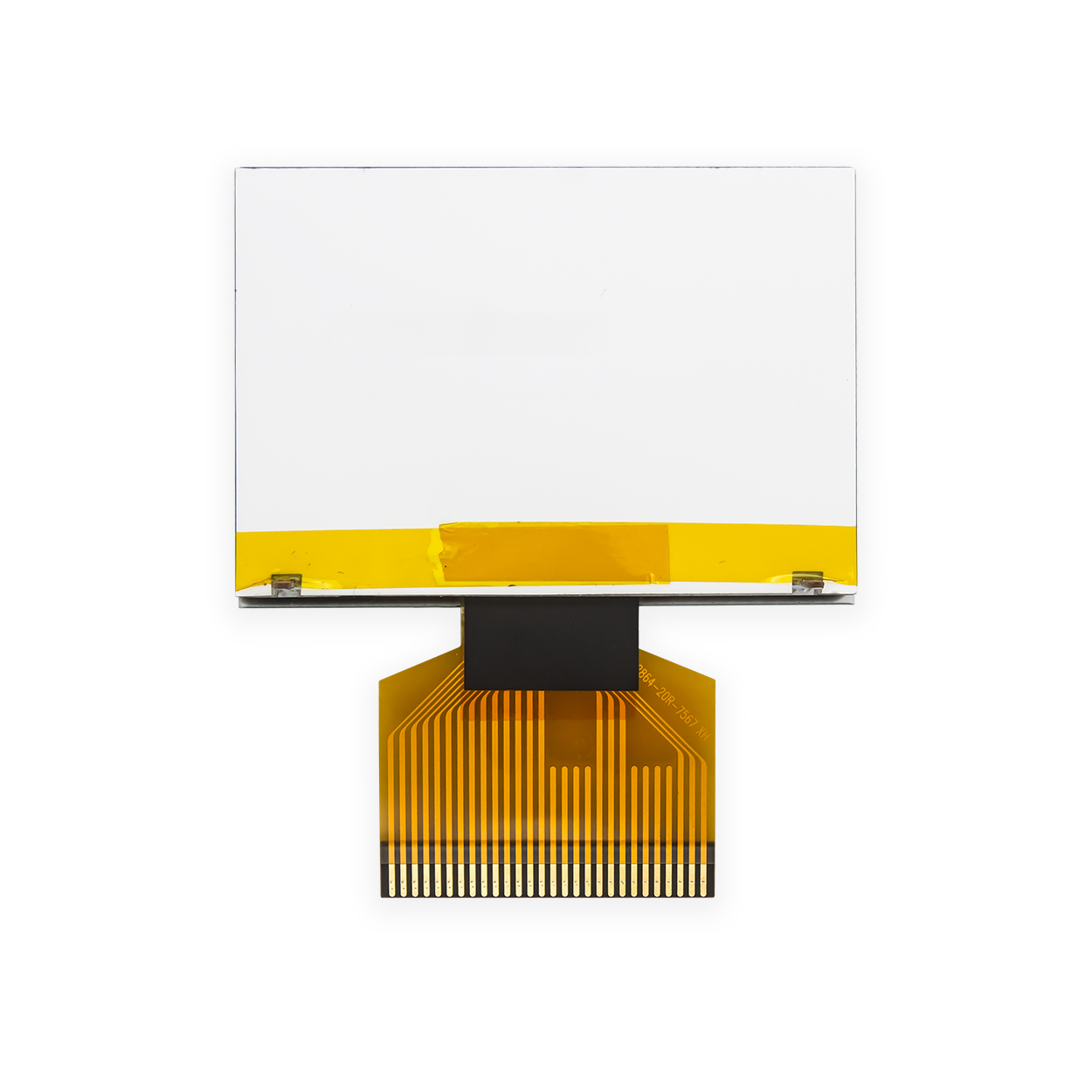 128x64 图形点阵COG LCD-黄绿背光STN（+）-ST7567 MCU 接口液晶显示屏