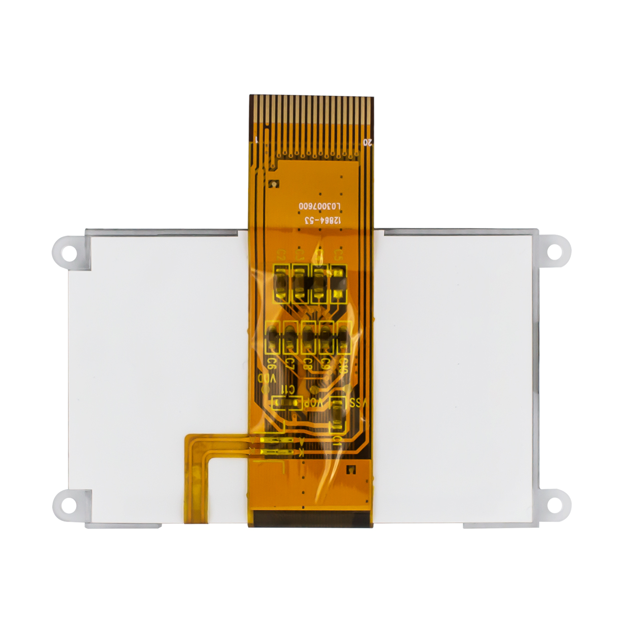 128x64 2.8 英寸COG LCD 显示屏-FSTN(+)白底灰字LCD 显示模组-ST7565R控制器