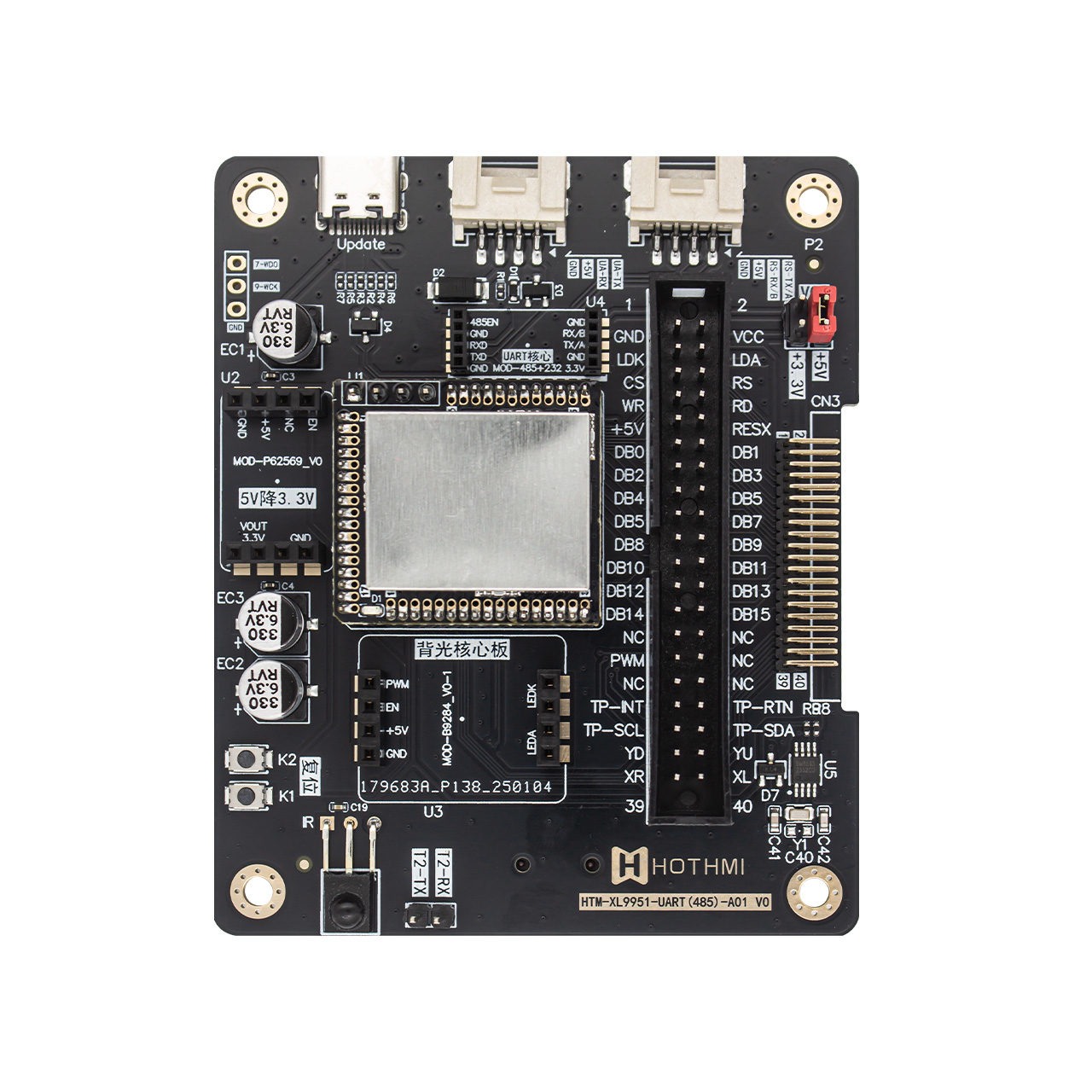 EZUI-Let driver board/MCU/SPI (general purpose below 480*320)