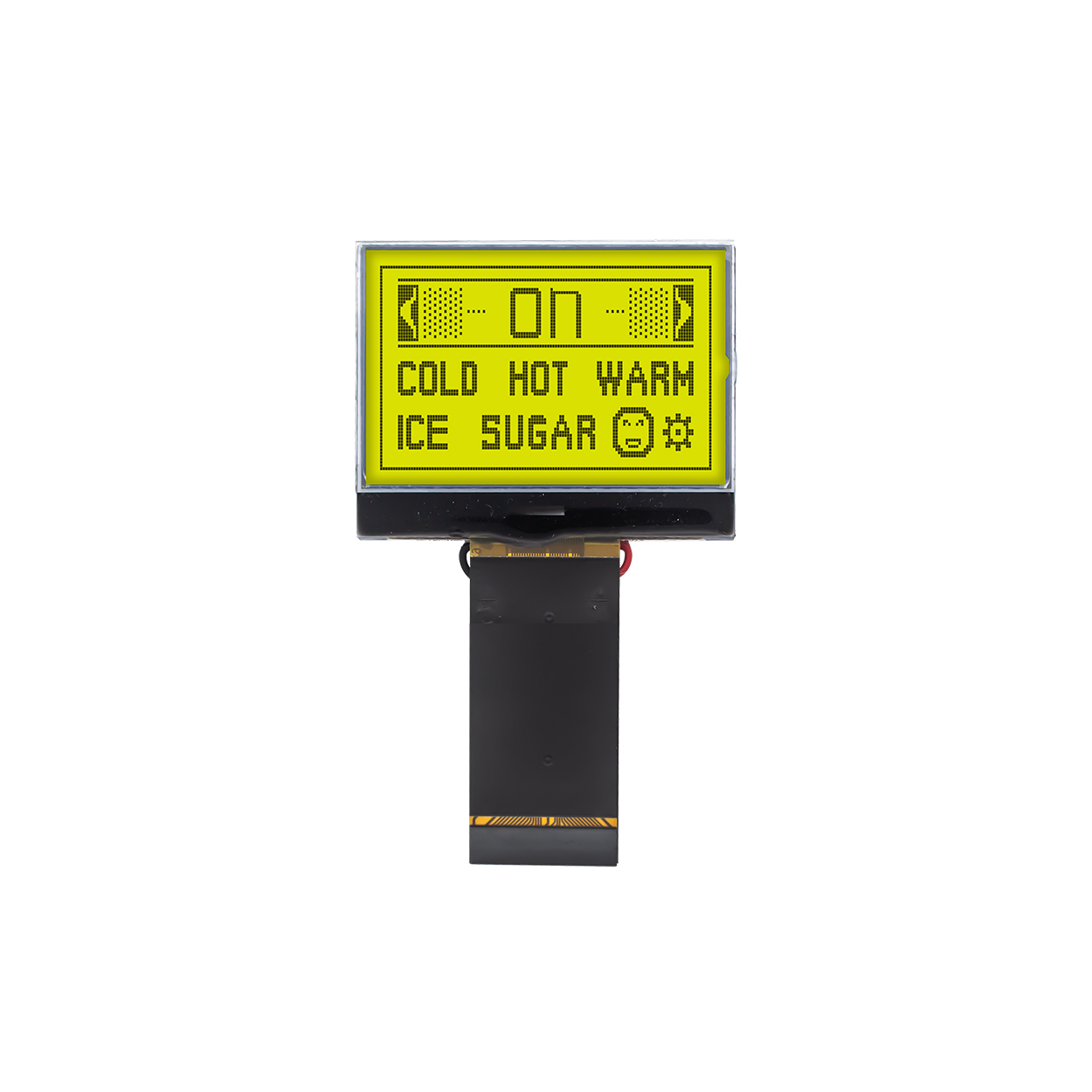 1.7 inch 128X64 Graphic COG LCD Module | MCU Interface | FSTN+ | Yellow-green Backlight | 3.3v | ST7565R | Arduino