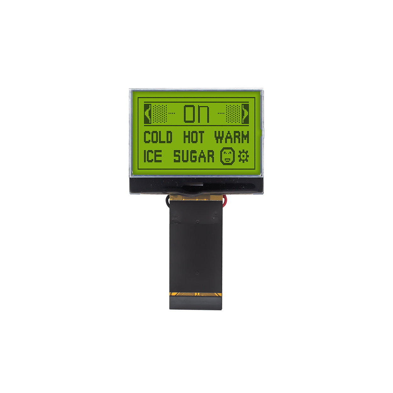 1.7 inch 128X64 Graphic COG LCD Module | MCU Interface | FSTN+ | Yellow-green Backlight | 3.3v | ST7565R | Arduino