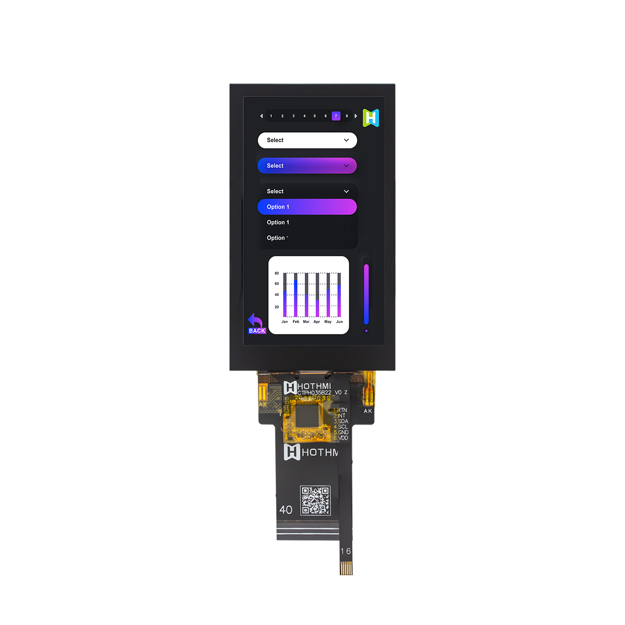 3英寸TFT LCD显示屏，带电容式触摸屏 | RGB接口ST7701控制器