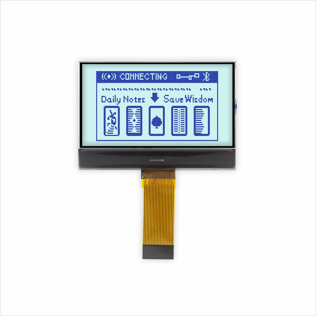 Graphic COG LCD 128X64 | STN+ | 2.2" Gray Background Blue | MCU | 3.3V